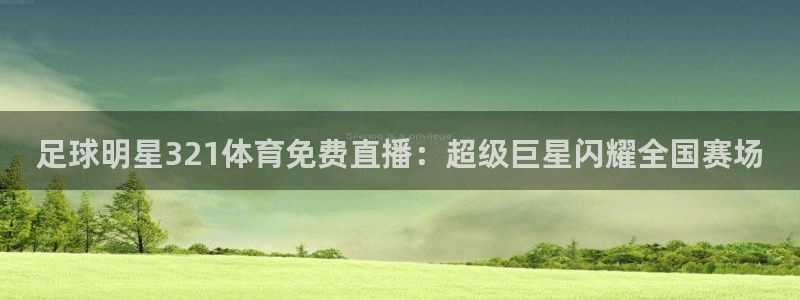 足球明星321体育免费直播：超级巨星闪耀全国赛场